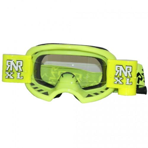 RNR COLOSSUS NEON YELLOW XL ROLL & TEAR OFF, NEON YELLOW GOGGLE, 36MM ROLL OFF, GX68XL, ROLL & TEAR OFF