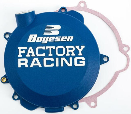 CLUTCH COVER 16-21 KTM 125 SX, BOYESEN CC-41AL, BLUE