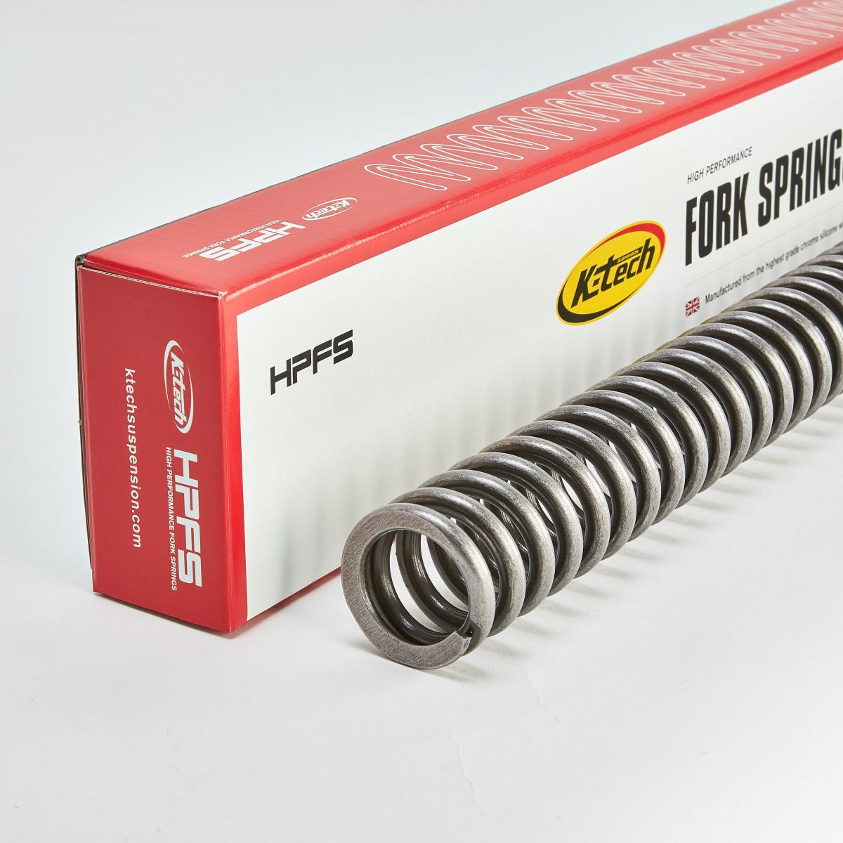 Front Fork Spring 8.4N - Single Spring, 435-660-84, HIGH PERFORMANCE FORK SPRING, K-TECH SUSPENSION