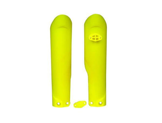 LOWER FORK GUARDS 18-24 KTM85 SX, NEON YELLOW, RTECH R-PSKTMGF0185