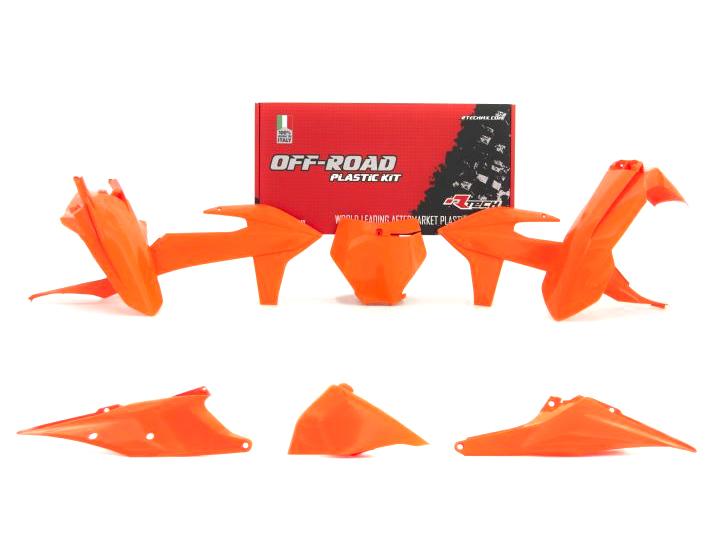 PLASTIC KIT/6 2019-22 KTM SX/SXF, ORANGE, RTECH R-KITKTM-AR0-599