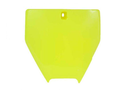 FRONT PLATE 17-23 HUSKY TC65, NEON YELLOW, RTECH R-TBHSQGF0065