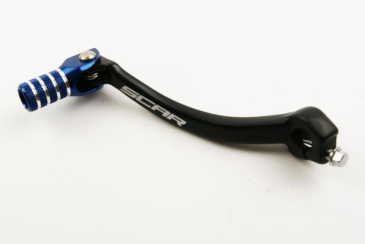 GEAR LEVER SHIFT 2018-19 YZ450F, 2019 YZ250F, BLACK/BLUE ALUMINIUM FORGED, SCAR RACING GSL413