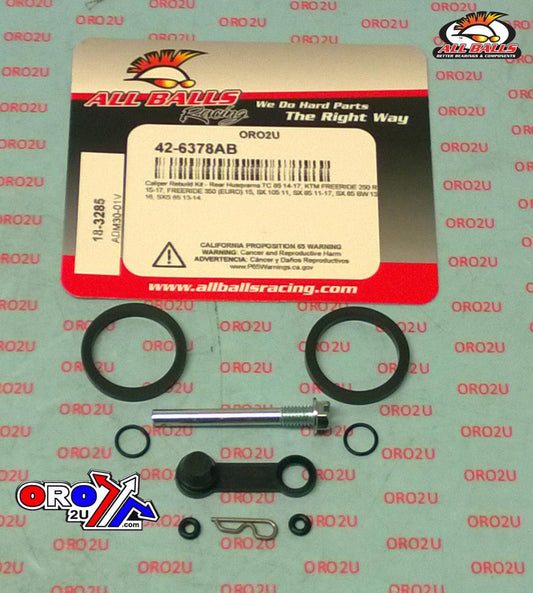 BRAKE CALIPER REBUILD KIT ALLBALLS, ALLBALLS 18-3285 HUSKY/KTM 85-350 11-17 REAR