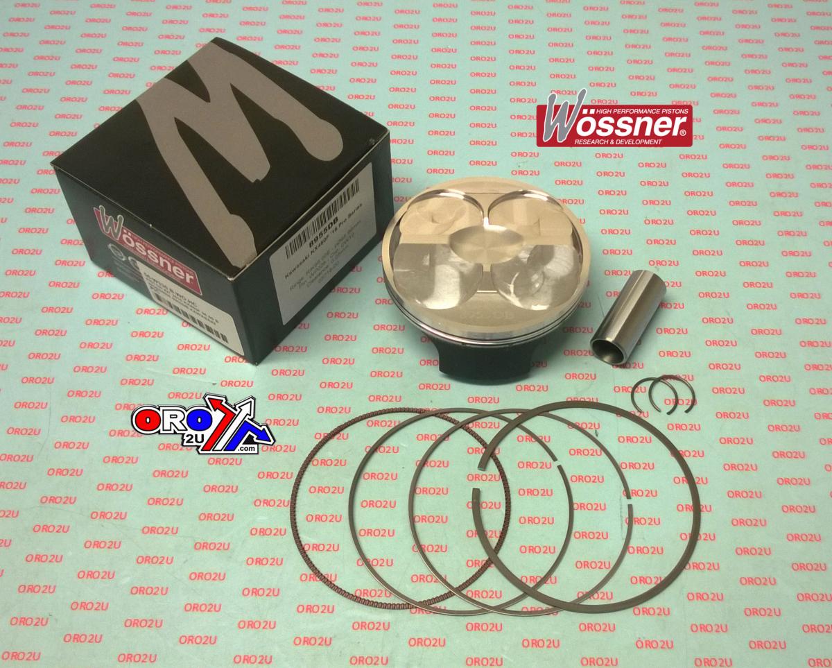 PISTON KIT 2015 KX450F 96.00 B, WOSSNER 8955DB KAWASAKI, HIGH COMPRESSION 13.8