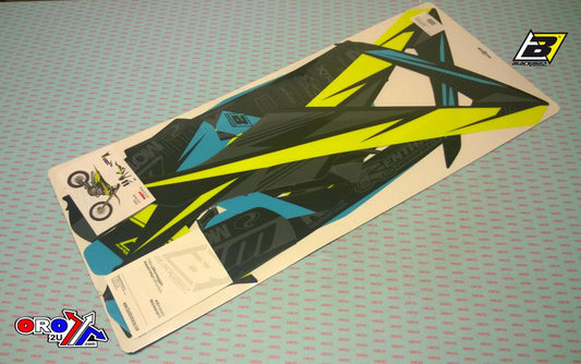 16-18 SX SXF KTM STEALTH FLO, BLACKBIRD 2541/YL DECAL KIT, FLO YELLOW