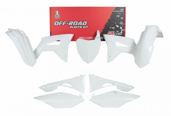 PLASTIC KIT WE CRF250R 19-21 / CRF450R 19-20, RTECH R-KITCRF-BN0-519, WHITE