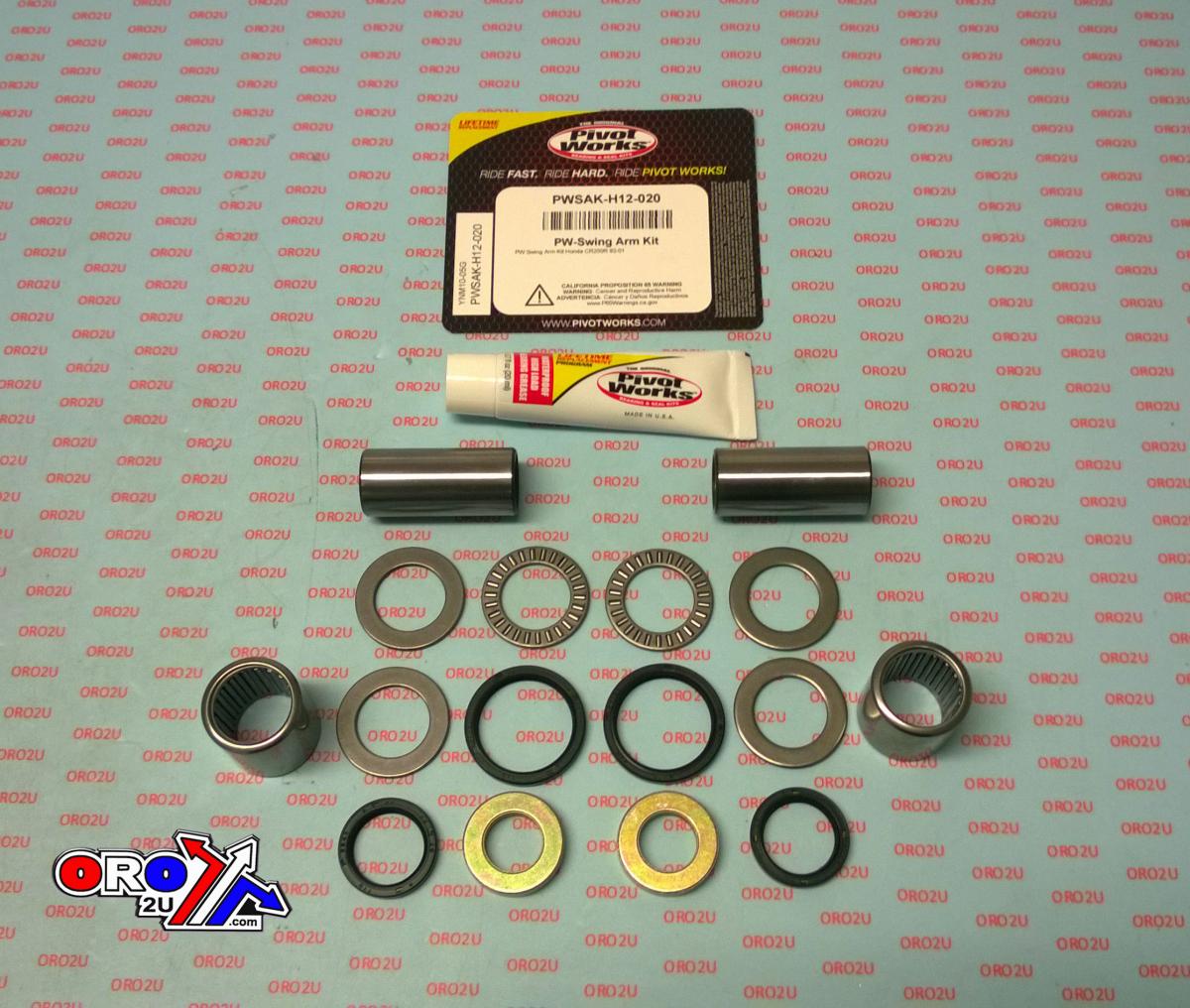 SWINGARM BEARING KIT CR250R 92-01, PIVOT WORKS PWSAK-H12-020, PWSAKH12020