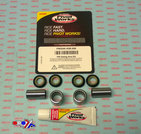 SWINGARM BEARING KIT KX65 85, PIVOT WORKS PWSAK-K08-008  KAW/SUZ 100, PWSAKK08008