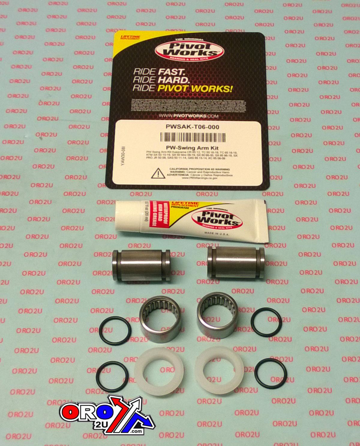 SWINGARM BEARING SEAL KIT KTM 50, PIVOT WORKS PWSAK-T06-000  HUSQVARNA