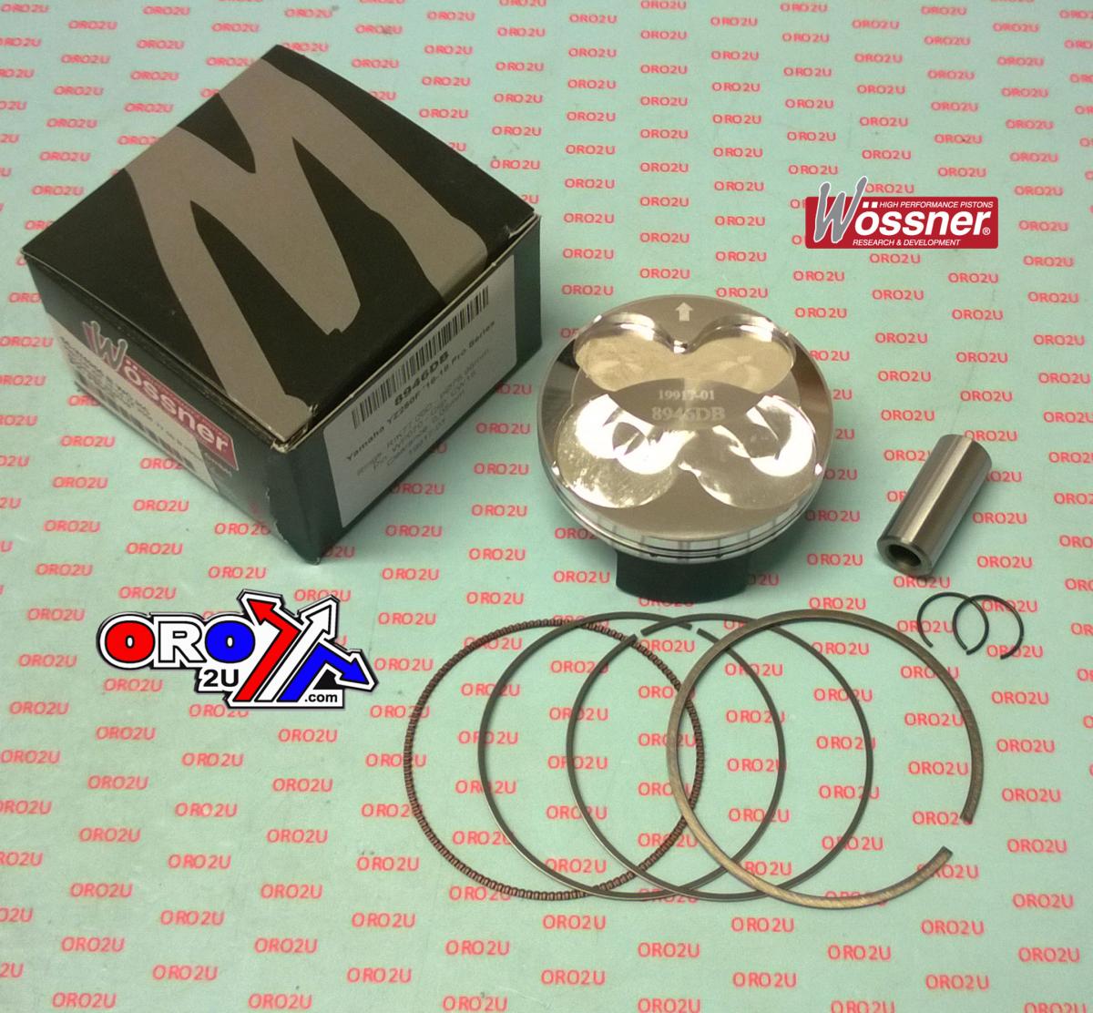 PISTON KIT 16-18 YZ 250F 77.00 A HIGH COMP., WOSSNER 8946DA, 1SM-11631-10-00