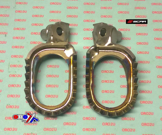FOOT PEGS TITANIUM YZ/YZF, ANIT MUD, SCAR RACING S1516AM