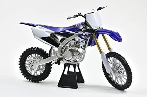 MODEL DIE CAST YAMAHA YZ450F 2017, BLUE AND WHITE, SCALE 1:6, NEWRAY 49643