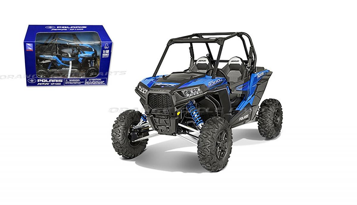 MODEL DIE CAST POLARIS RZR XP1000, VOODOO BLUE, SCALE 1:18, NEWRAY 57593B