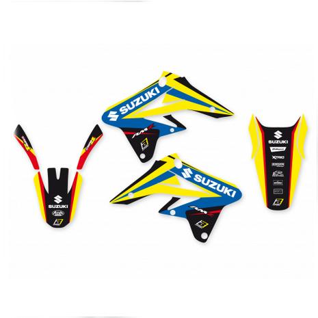 07-09 RMZ250 DREAM 4 GRAPHIC, BLACKDIRD DECAL KIT 2314N, 50-223