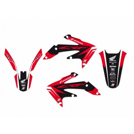 04-16 CRF450X DREAM 4 GRAPHIC, BLACKBIRD DECAL KIT 2143N