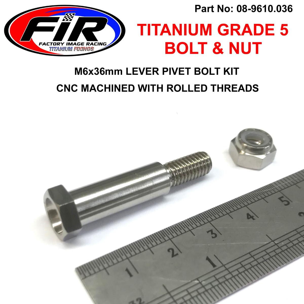 TITANIUM GR5 PIVOT BOLT KIT HONDA, 90114-166-006 90114-MEN-J01