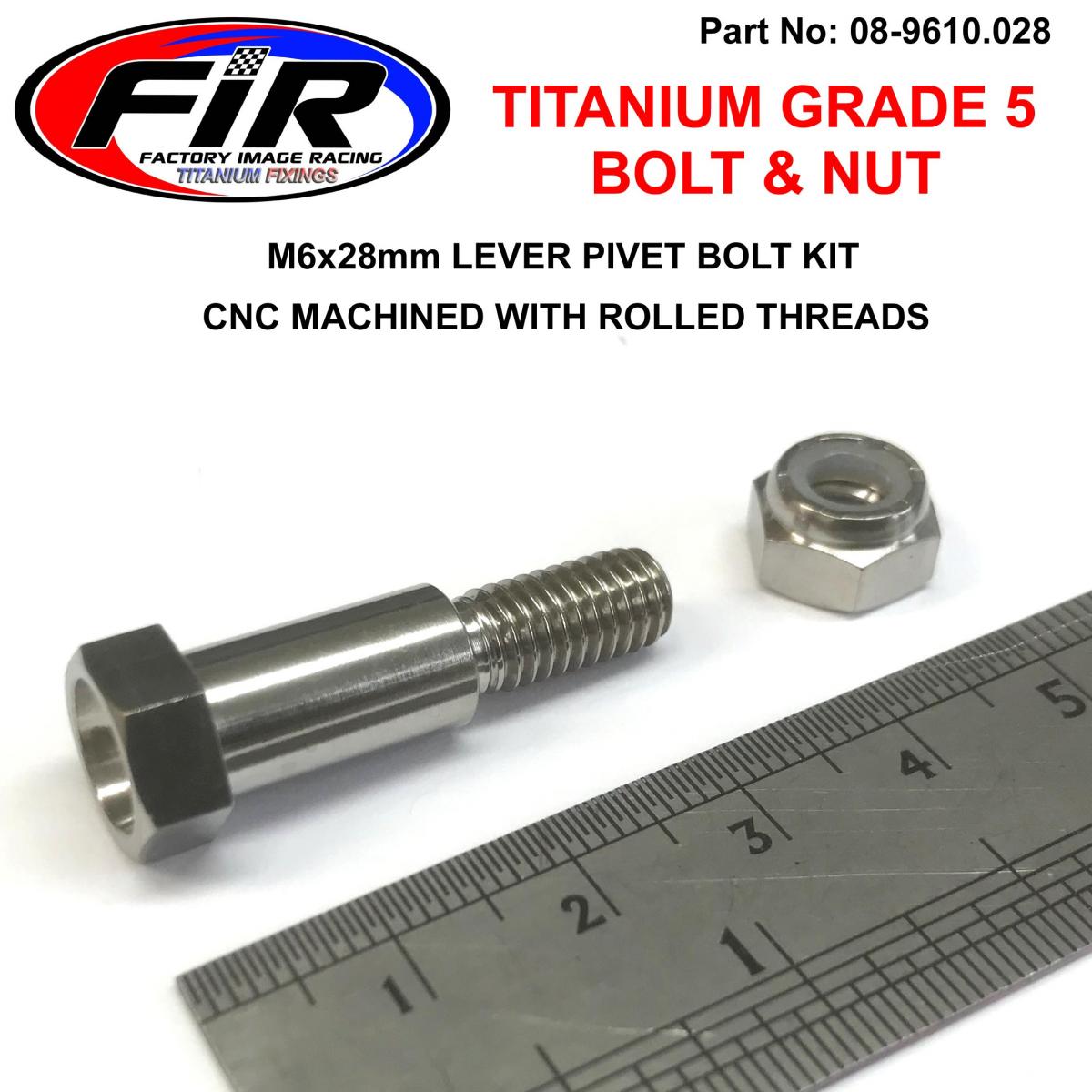 TITANIUM GR5 PIVOT BOLT KIT, HONDA 90113-429-770