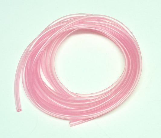 CLEAR RED BREATHER PIPE HOSE 4mm, ROLL 5M