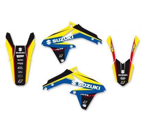 08-17 RMZ450 DREAM 4 DECAL KIT, BLACKBIRD 8316N SUZUKI