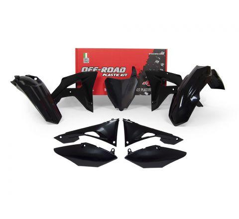 PLASTIC KIT 6PC CRF250RX 19-21, CRF450RX 19-20, BLACK RTECH R-KITCRF-NR0-601