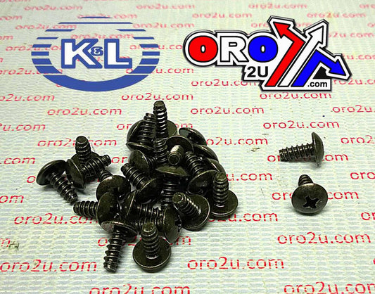 OEM SELF TAPPING SCREWS 4x10 (25PK), HONDA, 33-8351 BLACK PAN 4x10, TOOLS ROAD 93903-24280