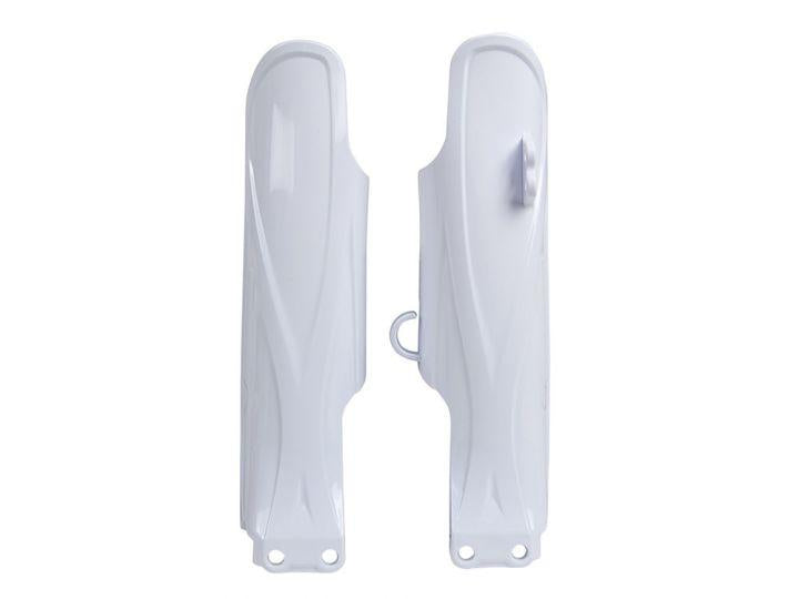 LOWER FORK GUARDS 19-24 YZ85, WHITE, RTECH R-PSYZ0BN0185, Fork Protectors WHITE