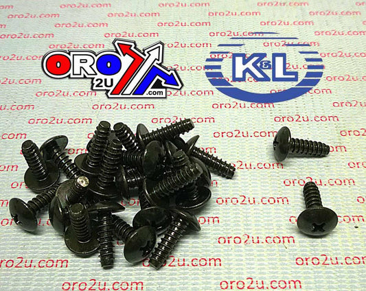 OEM SELF TAPPING SCREWS 5x16 (25PK), BLACK, SUZUKI, 33-8361, 97707-50016, 03541-0516B, 09132-05053, 03541-0516B-00, 09132-05048 , 97707-50016