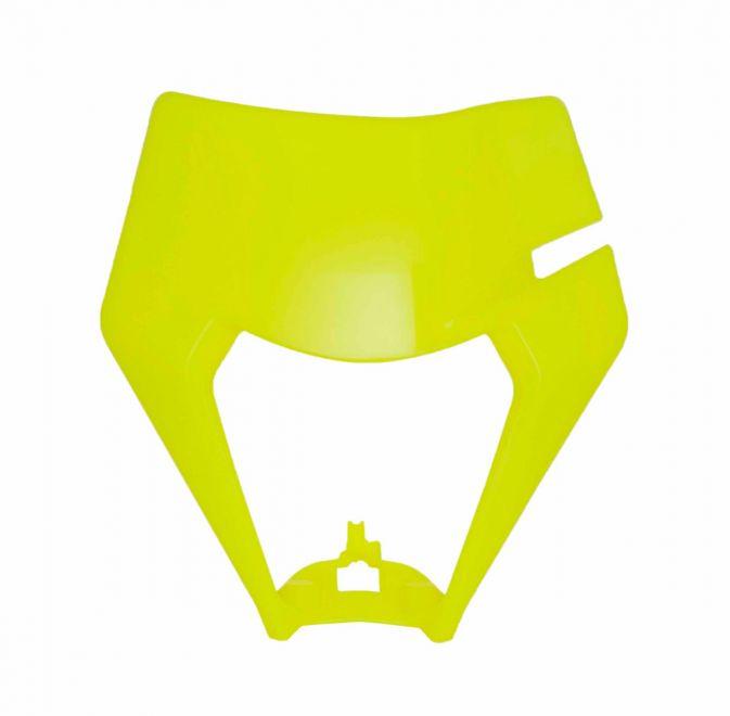 FRONT HEADLIGHT 2020-23 KTM NEON YELLOW, RTECH R-MASKKTMGF20