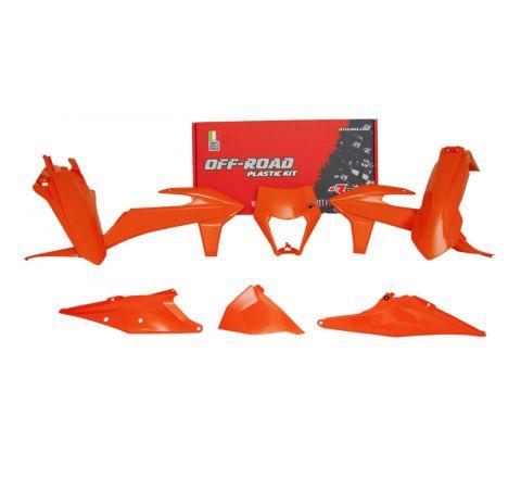 KTM EXC-F / EXC Plastic Kit / Body Set – Orange – 2020–2023
