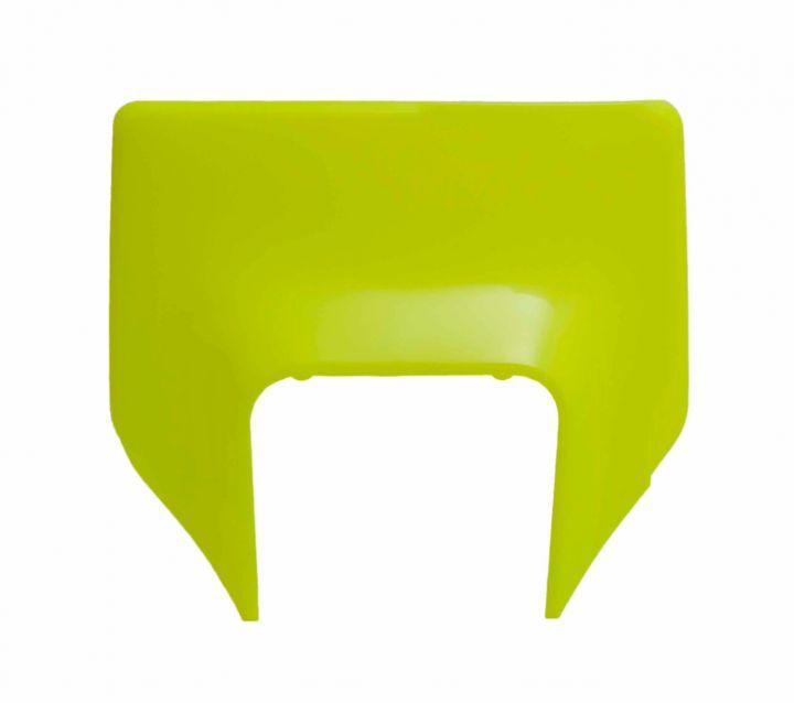 FRONT HEADLIGHT COWL 2020-23 HUSQ, RTECH R-MASKHSQGF20 NEON YELLOW