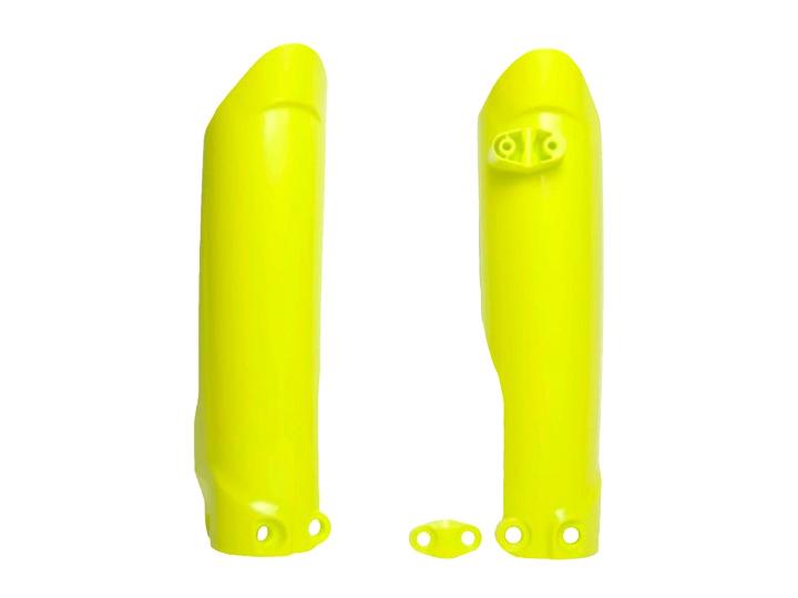 LOWER FORK GUARDS 19-23 KTM SX65, TC65 19-24, YELLOW, RTECH R-PSKTMGQ1965