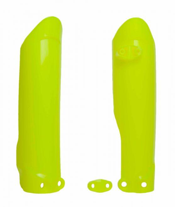 LOWER FORK GUARDS 19-23 KTM SX65, TC65 19-24, NEON YELLOW, RTECH R-PSKTMGF1965