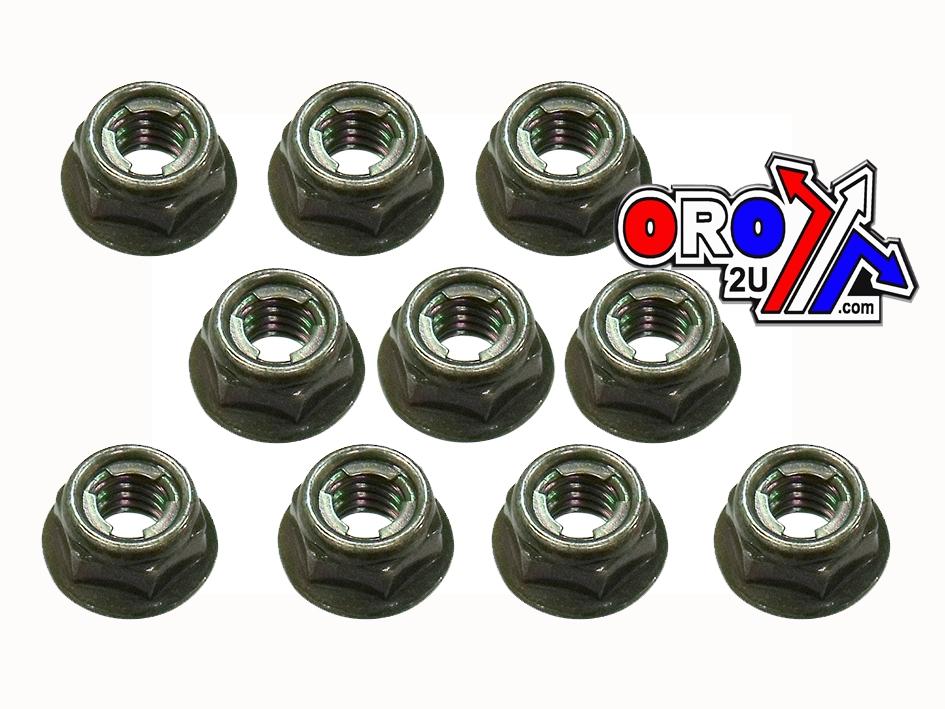 M6 x 1.00mm FLANGE LOCK NUT, PACK OF 10