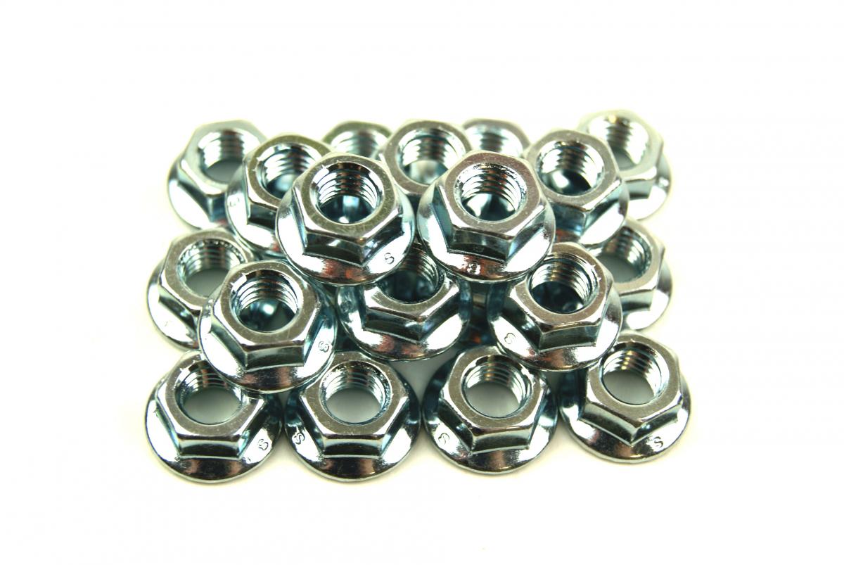 M8 x 1.25mm FLANGE NUT, PACK OF 20