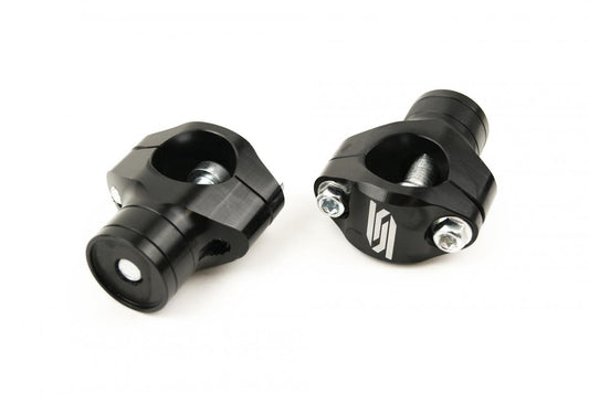 28.6 BAR MOUNTS KTM HUSQ, CLAMPS HEIGHT 35/40/45/50mm, SCAR RACING P66 BLACK