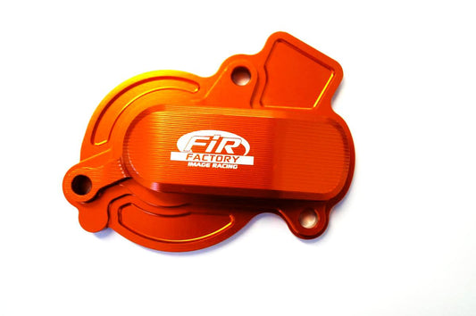 WATER PUMP COVER 16-18 SX-F 450 KTM, FIR ASWPC-01, BILLET ALLOY ORANGE, 79435052000 OEM FITMENT