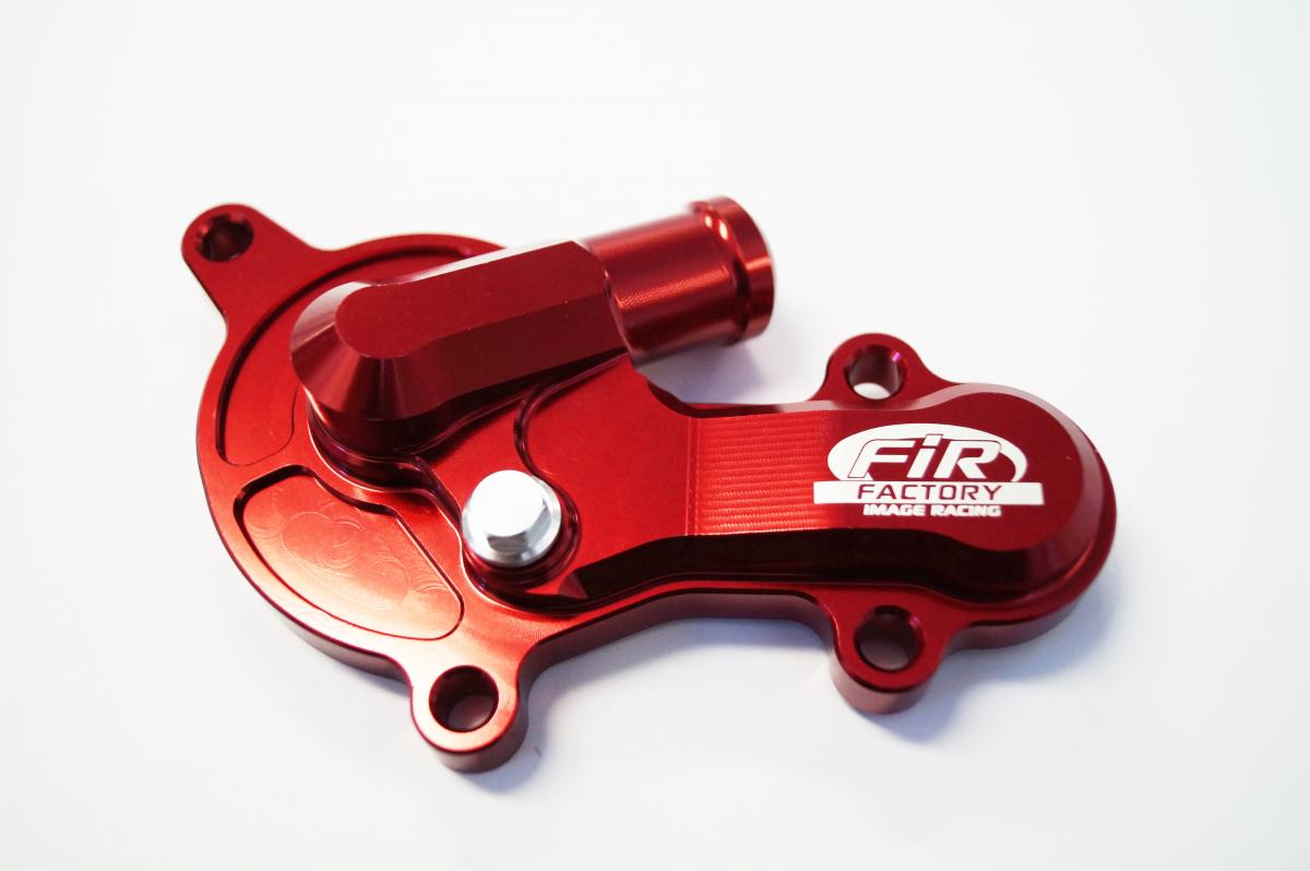 WATER PUMP COVER 13-19 BETA, FIR ASWPC-11, BILLET ALLOY RED, STANDARD WATER PUMP COVER