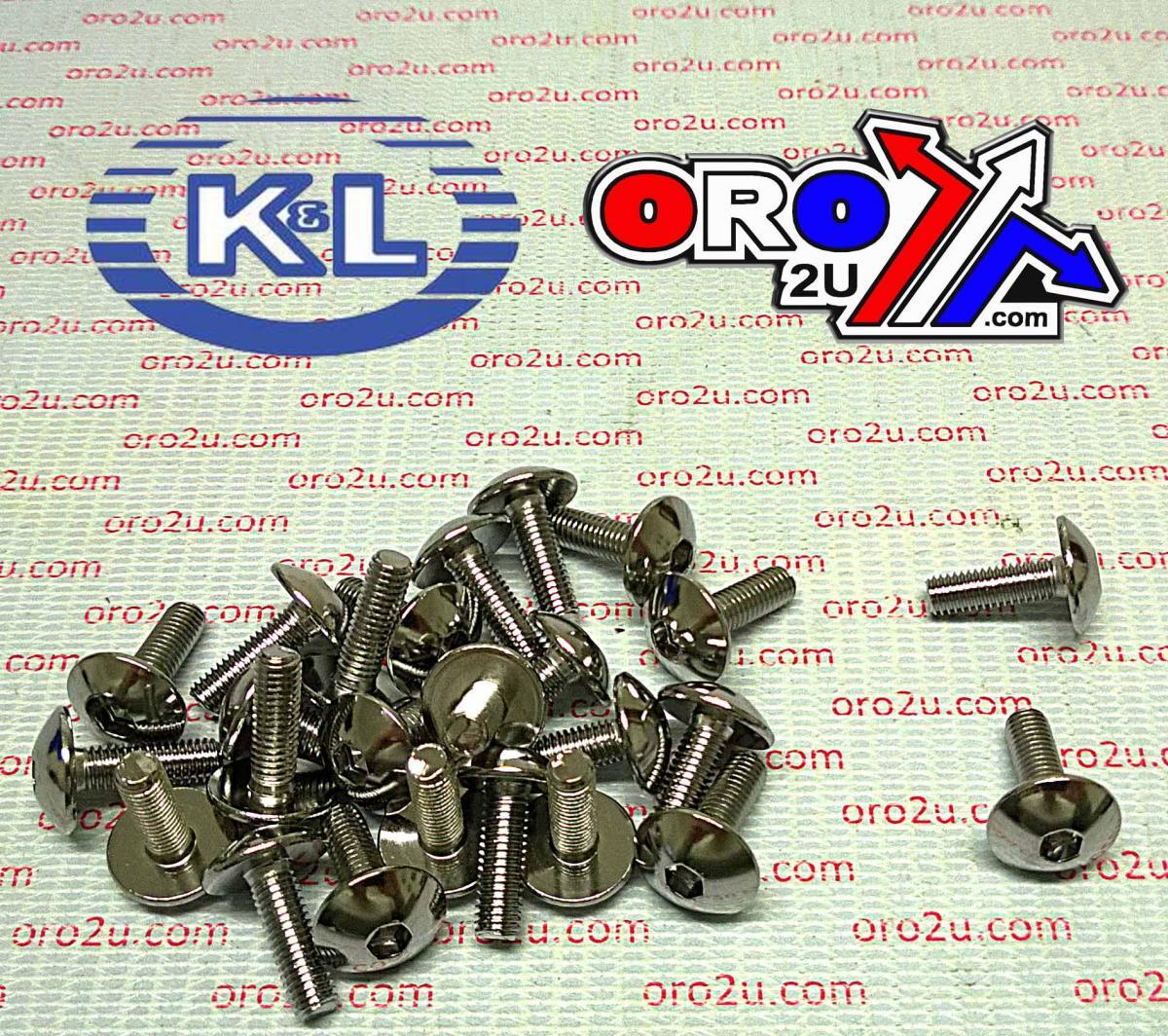 CHROME ALLEN OVAL HEAD 5x13 PACK/25, YAMAHA 4mm KEY 33-7865, ROAD TOOLS