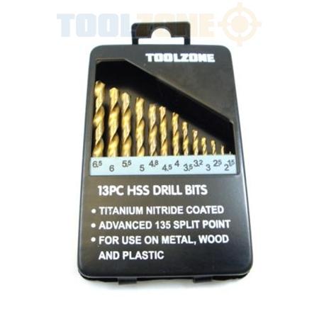 13PcHSS DRILL BIT SET, 1.5mm > 6.5mm /, KDPDR101