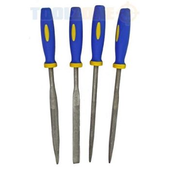 4PC 2 stroke PORTING / WARDING FILE SET, QUALITY BEARING STEEL / 6'', KDPWW086