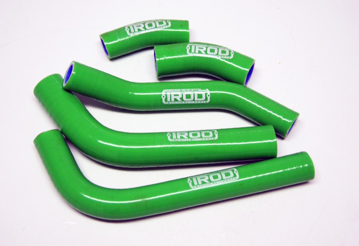 HOSE KIT KAWASAKI KXF 250 2020, SILICONE RADIATOR GREEN 010132, IROD