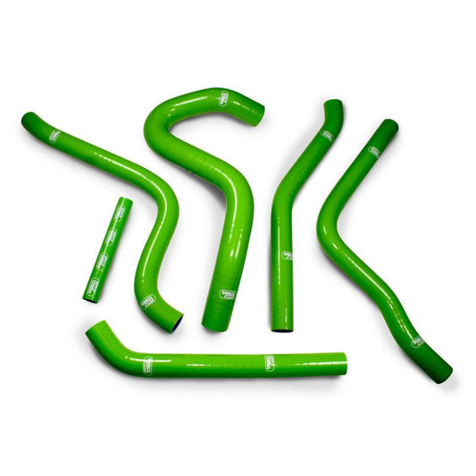 SAMCO HOSE KIT KAWASAKI, 6 PIECE KIT, GREEN, KAW-75 GN