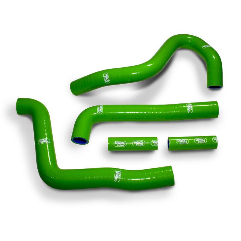 SAMCO HOSE KIT KAWASAKI, 5 PIECE KIT, GREEN, KAW-16 GN