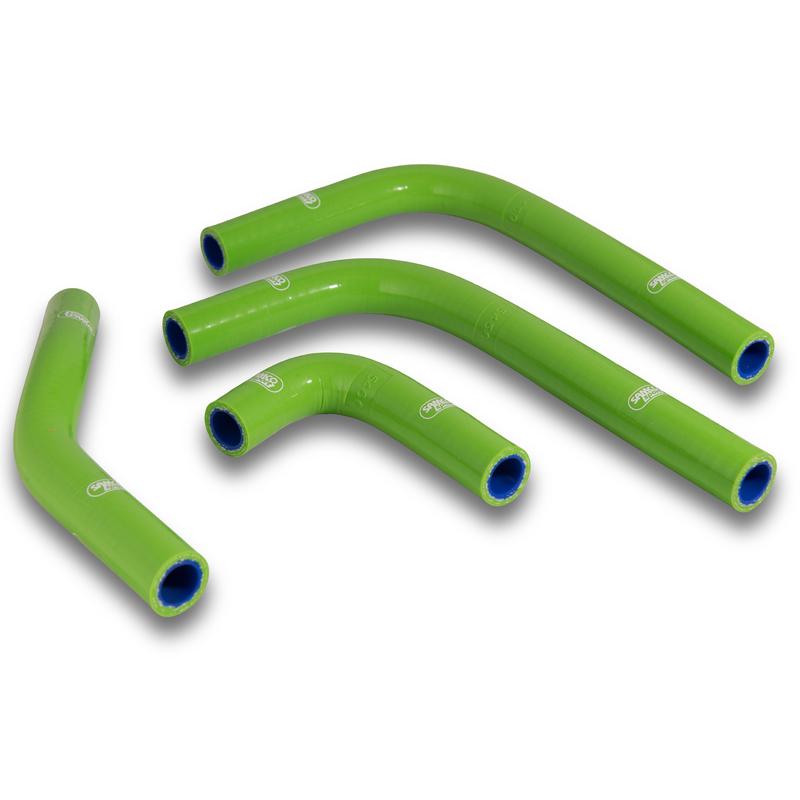 SAMCO HOSE KIT KAWASAKI OEM DESIGN, 4 PIECE KIT, GREEN, KAW-88 GN