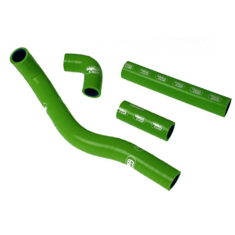 SAMCO HOSE KIT KAWASAKI, 4 PIECE KIT, GREEN, KAW-28 GN