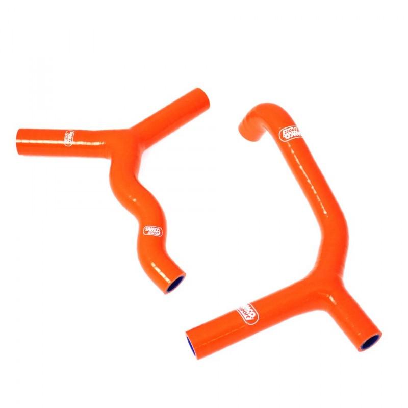 SAMCO HOSE KIT KTM, 2 PIECE KIT, ORANGE, KTM-3 OR