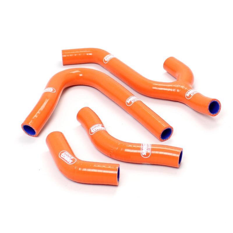 SAMCO HOSE KIT KTM, 4 PIECE KIT, ORANGE, KTM-41 OR