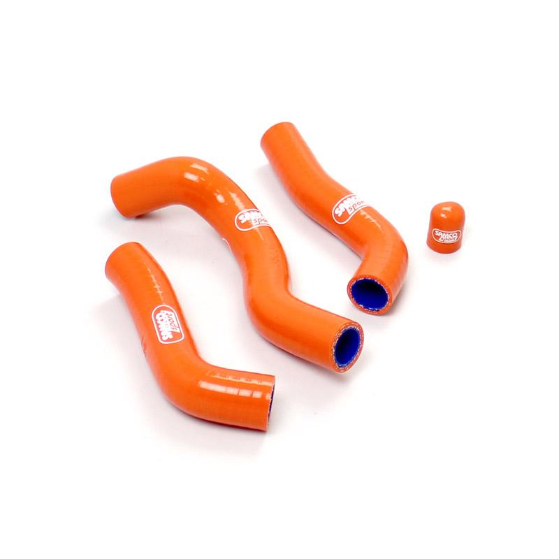 SAMCO HOSE KIT KTM Thermostat Bypass, 4 PIECE KIT, ORANGE, KTM-50 OR