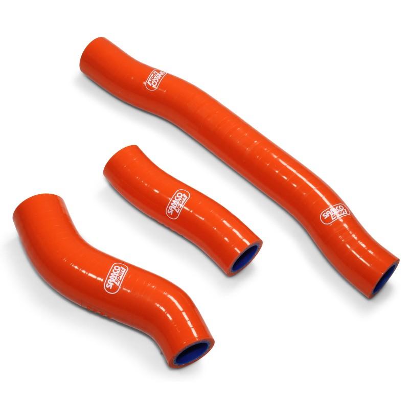 SAMCO HOSE KIT KTM, 3 PIECE KIT, ORANGE, KTM-104 OR